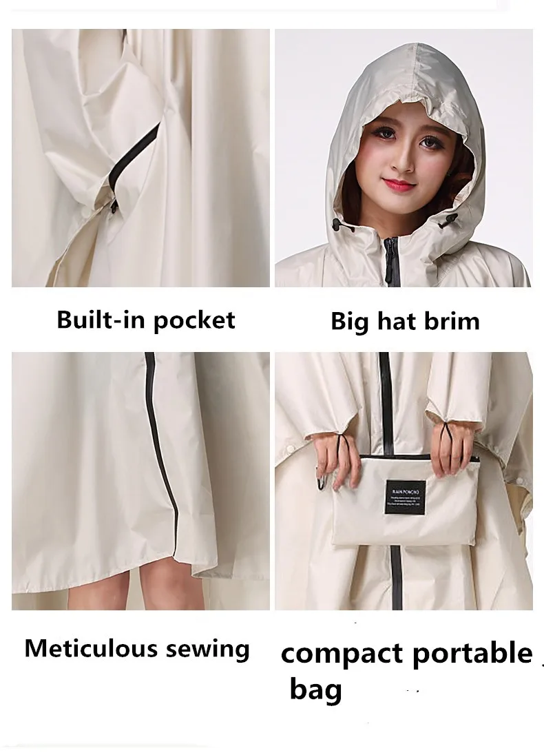 Модный водонепроницаемый плащ-дождевик для мужчин и женщин, для взрослых, корейский стиль, для улицы, прекрасный плащ-дождевик для верховой езды, одиночная ветрозащитная одежда для пеших прогулок