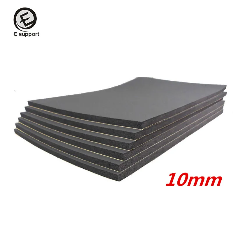 

EE support New 6 Sheets 10mm Car Van Sound Proofing Insulation Deadening Closed Cell Foam 30*50cm Auto Interior Accessories