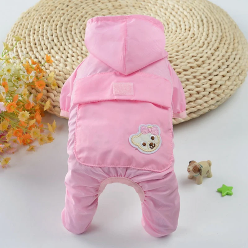 

Waterproof Dog Jumpsuit Pajamas Pet Hoodie Pet Dog Raincoat Clothes Pet Supplies Dog Jacket Fully Shrouded The Belly