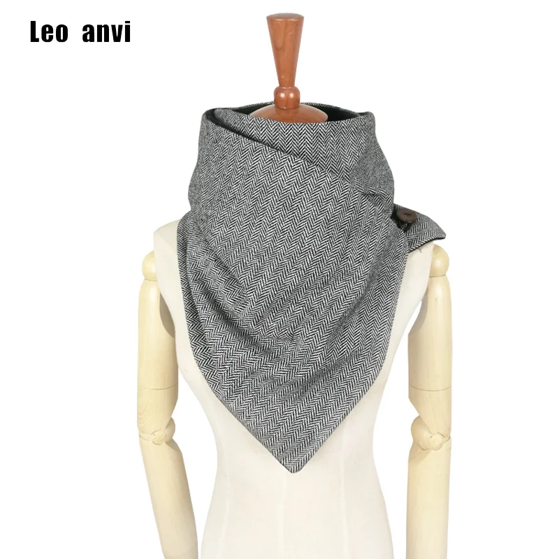 Leo anvi designer fashion winter scarf men wool cotton unisex...