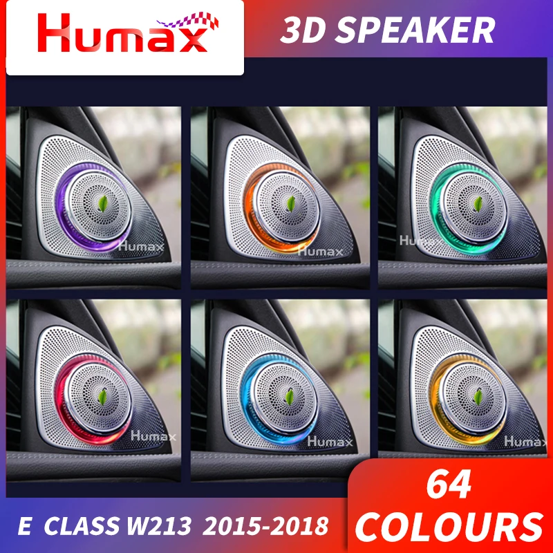  For Mercedes E class w213 3D rotating speaker sound Audio Speaker Rotating treble audio 2015+ car a