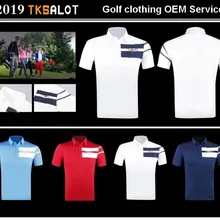 Индивидуальные термопрессованный логотип TKSALOT 100 шт/каждый цвет лето OEM короткий рукав гольф футболки