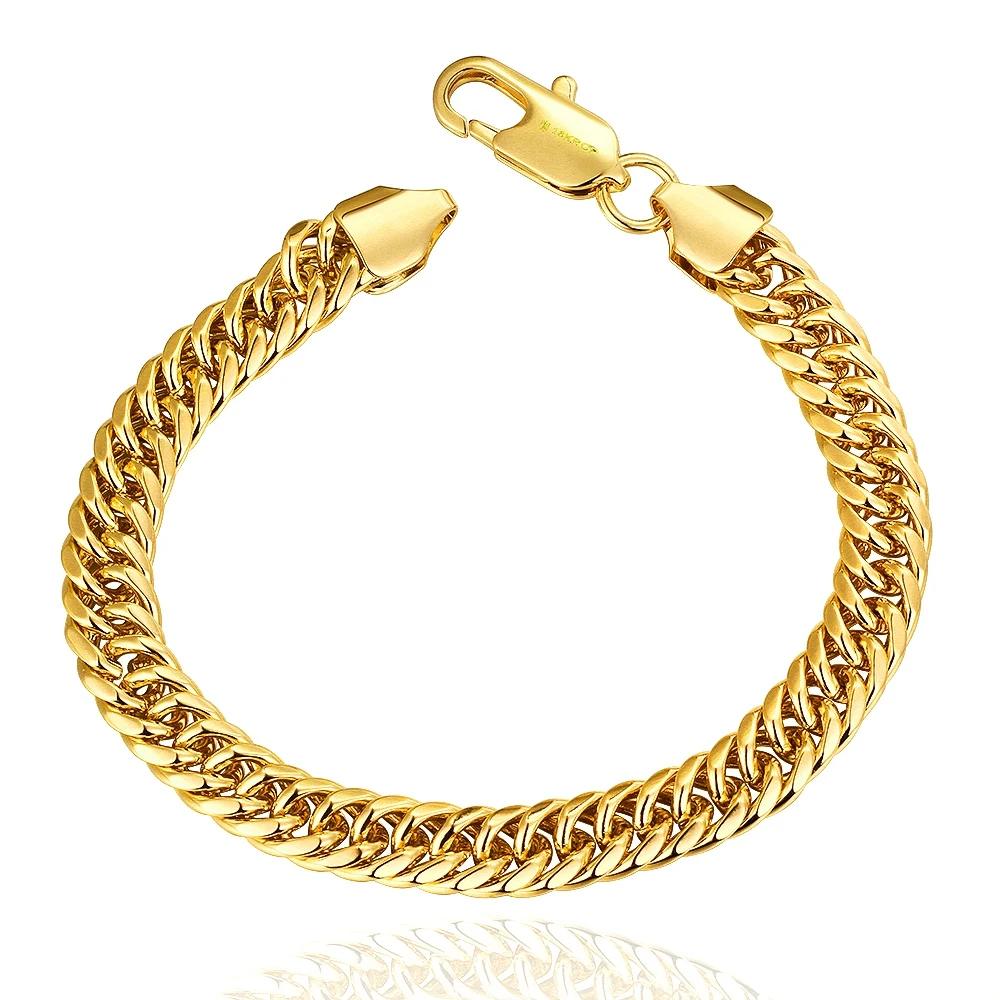 Gold Filled men's fashion bracelets Bangles Private Brand Gold Best