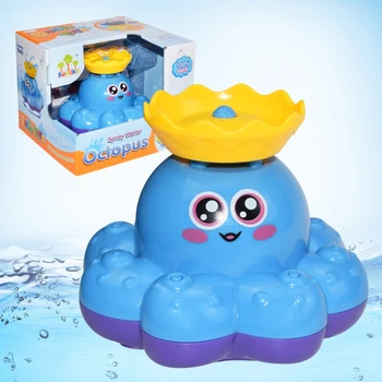 

Cartoon Octopus Turtle Baby Elephant Penguin Bathing Baby Shower Toy Sprinkler Electric Light Children Play Toys Water Sprinkle