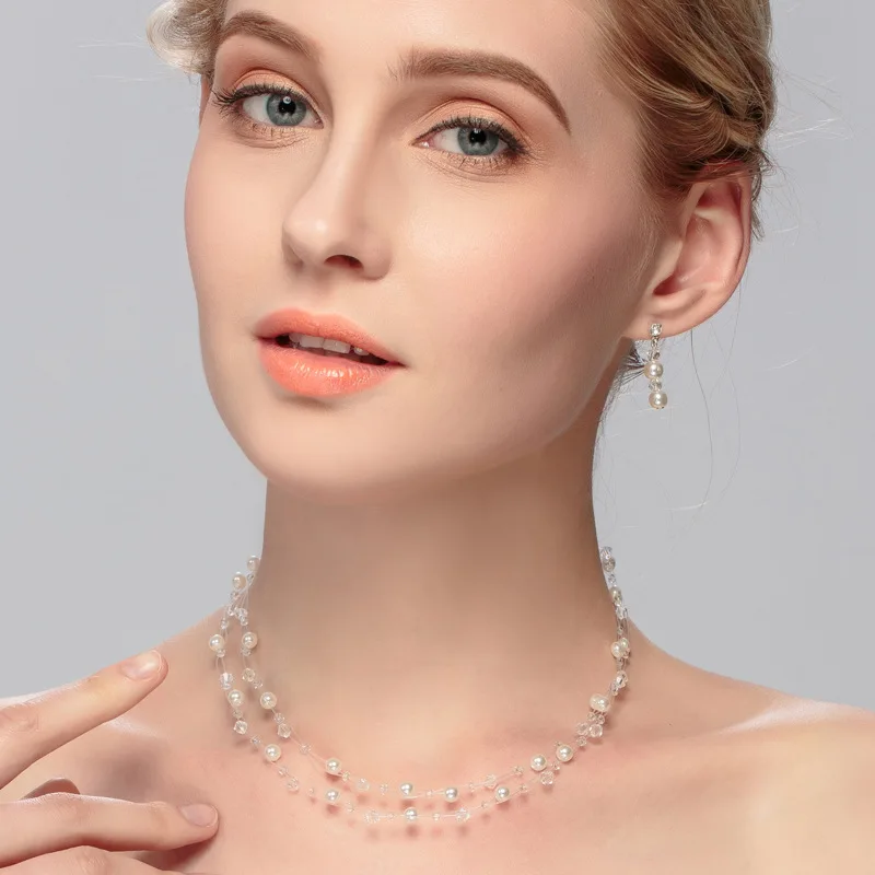 Jewelry suit fashion necklaces earrings earrings wedding jewelry set
