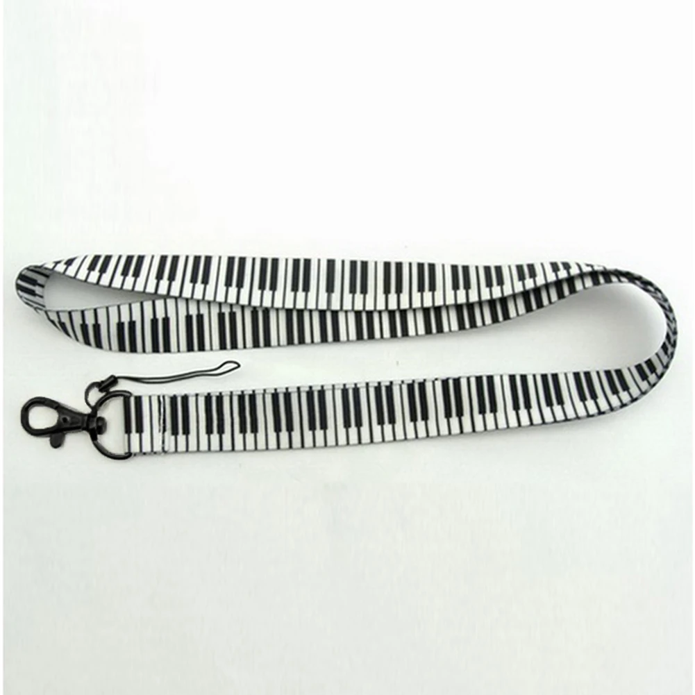 

1Pcs Musical Note Piano Key Printing Phone Neck Lanyard Phone Strap For Keys ID Card Mobile Phone