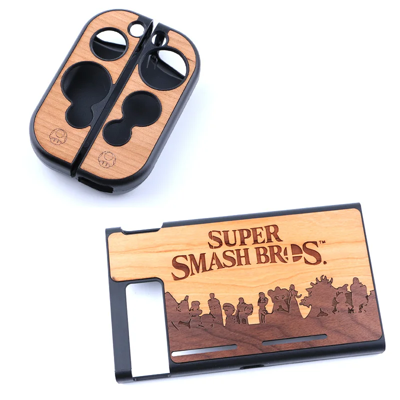 

for Nintend Switch Eviva Real ABS Wood 3in1 Protecting Cover Case for NS Switch Super Bros Hard Thin Cases Protector Dockable