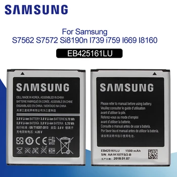

Original Battery For SAMSUNG S7562 EB425161LU 1500mAhFor Samsung J1 Mini S7560 S7568 S7572 S7580 i8190 I8160 S7582 Phone Battery