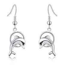 Модные элегантные милые серьги дельфина с кристаллами для женщин ювелирные изделия