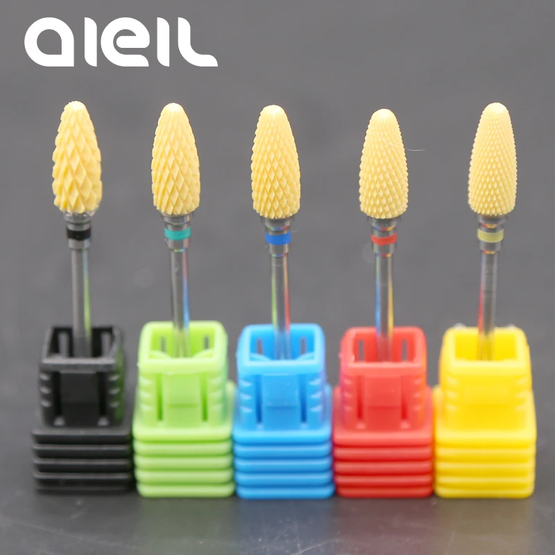 Nail Drill Bits Ceramic Milling Nail Drill Bits Manicure Mill Ceramic Machine Milling Cutters For Manicure Machine For Manicure  (2)