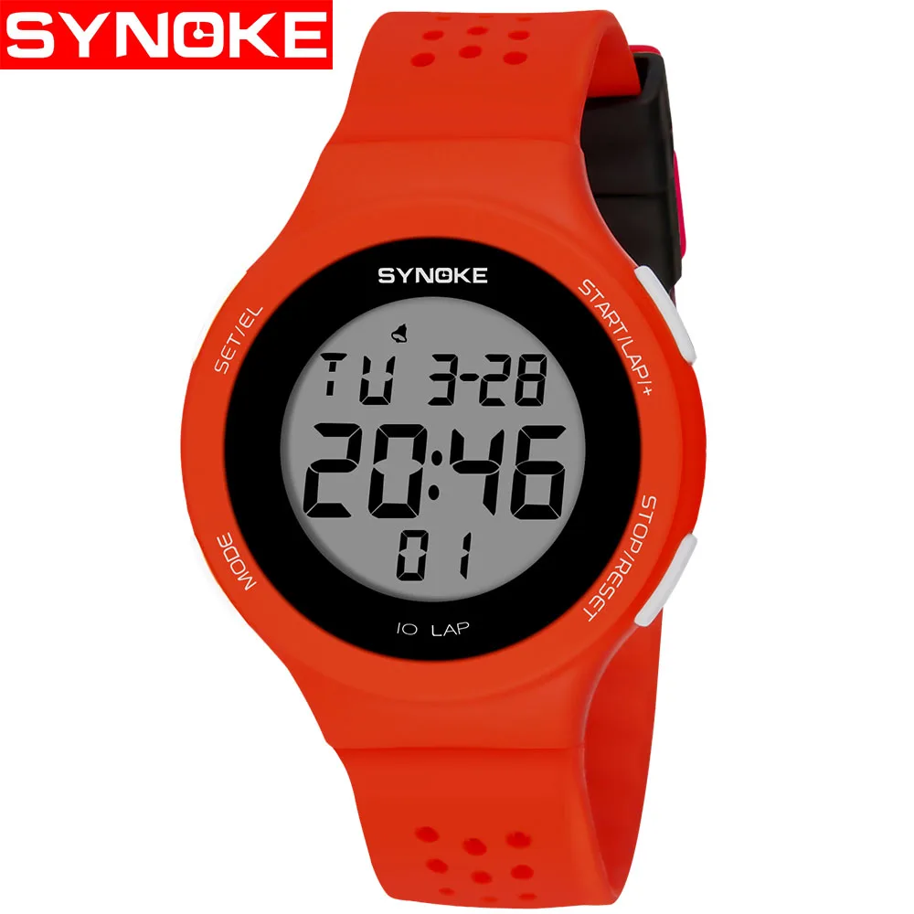 SYNOKE Led Digital Men Watch Alarm Military Sports 30M Waterproof women Watches Casual Wristwatches Relogio Feminio 
