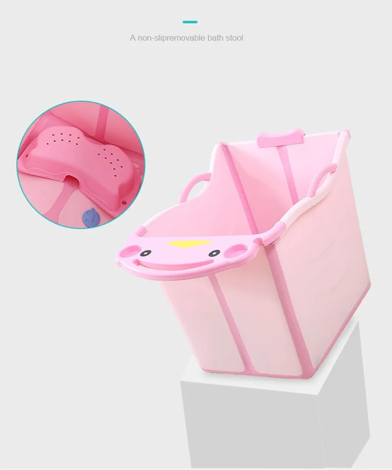 For 0-15 Years Old Baby Boy Large Size Thick Baby Foldable Bath Tub 12