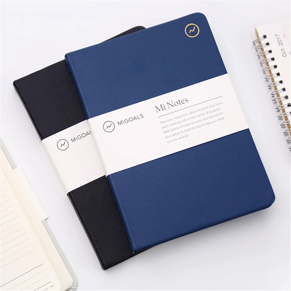 

A5 Leather Notebook Daily Soft Cover Journal 176 Sheets Notebook Notepad Office Stationery Customize LOGO