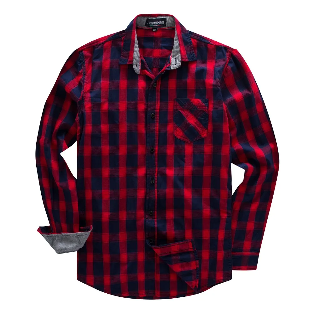 Top brand  Men's shirt Long Sleeve 100% Cotton Male Brand Casual Shirt Autumn Winter Camisa Masculina European Plus Size (9)