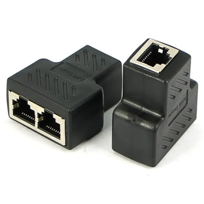 1-2 способа LAN Ethernet сетевой кабель RJ45 Женский сетевой адаптер разъём разветвитель для ноутбуков док-станции Прямая поставка