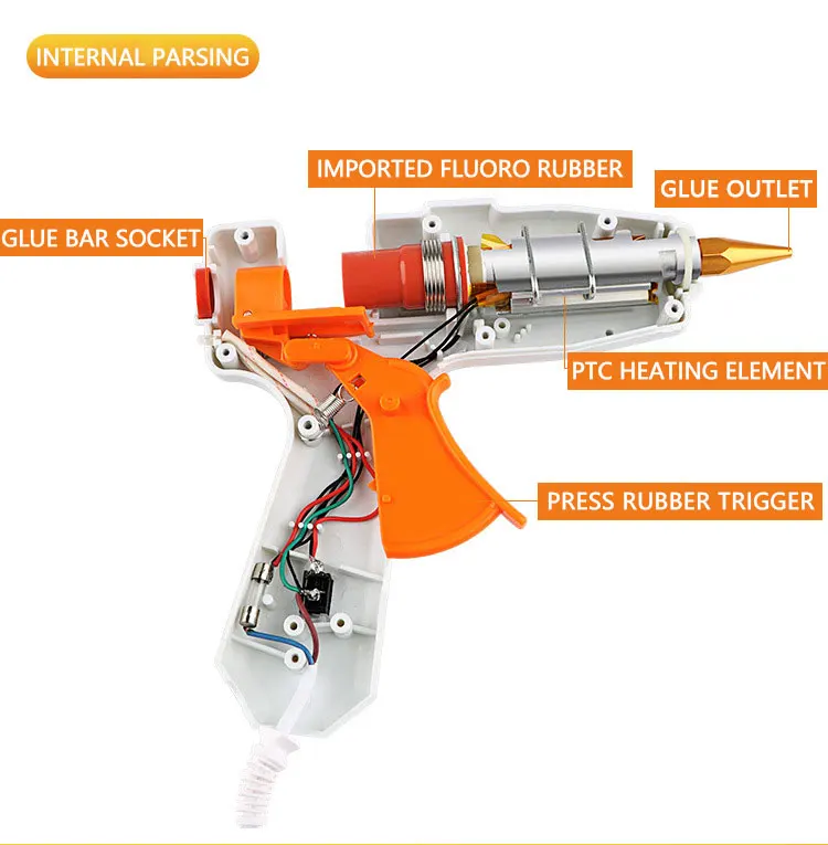 20 Вт-105 Вт DIY термоклей Регулируемый умеренный клей 7 мм Клей-карандаш Промышленные Электрический силиконовый пистолеты термо ремонт тепловые инструменты
