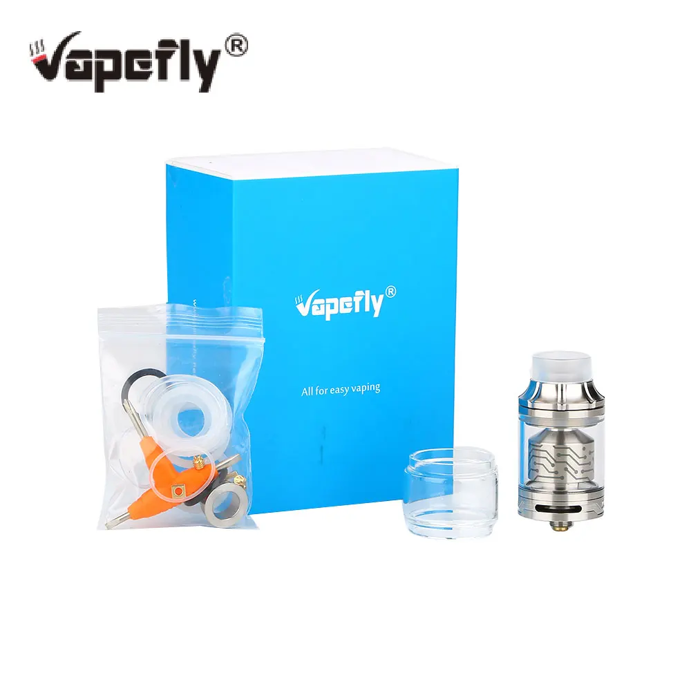 

New Vapefly Core RTA 2ml with Extra 4ml Bubble Tube & Innovative Q Airflow System Single Coil & Dual Coil Building Vape Atomizer