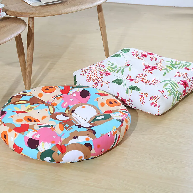 Beautiful Plant Circle Seat Cushion Cotton Square Home Decor New Cheap Outdoor Cushions Office Chair Sofa Pillow | Дом и сад