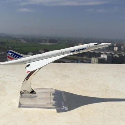 1/400 масштаб British Airways Concorde металлический сплав модель самолета 16 см UK Air игрушка в виде самолета для коллекционеров детские игрушки для дня рождения - Цвет: With base