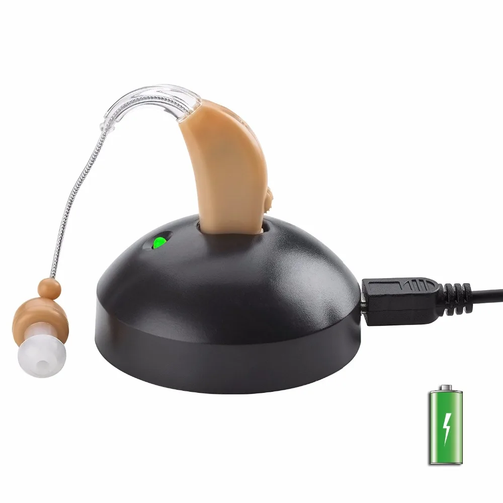 Rechargeable Hearing Aid BTE Hearing Aids for the elderly deaf old Ear hearing device better value than SIEMENS Hearing Aid