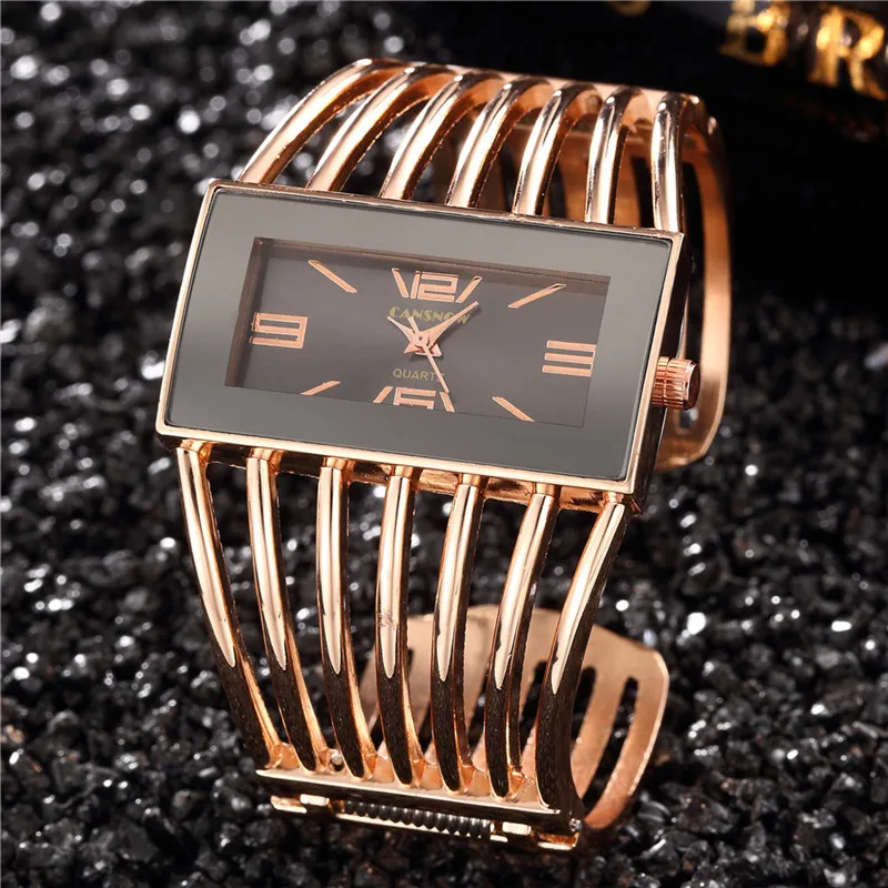 Women Fashion Bangle Watch Dress Full Stainless Steel Strap Luxury Rose Gold Bracelet Wrist Watch 2025 Hot Relogios Femininos 5