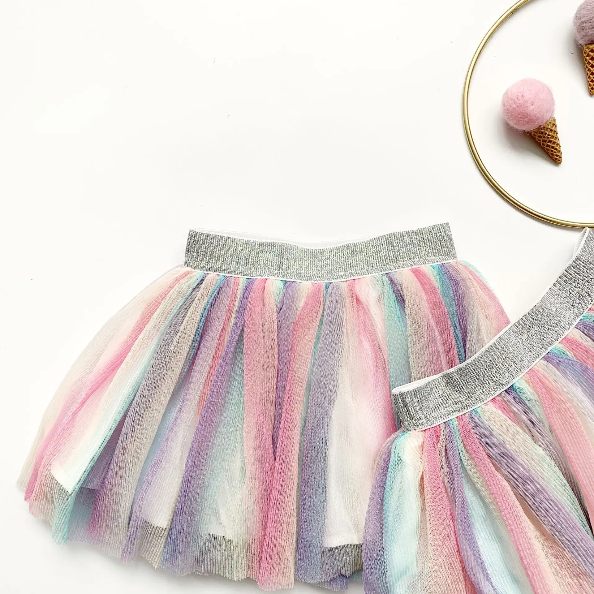 

girls tutu skirt little girl clothes baby girl clothes vestidos RAINBOW SKIRTS FOR GIRLS CLOTHING