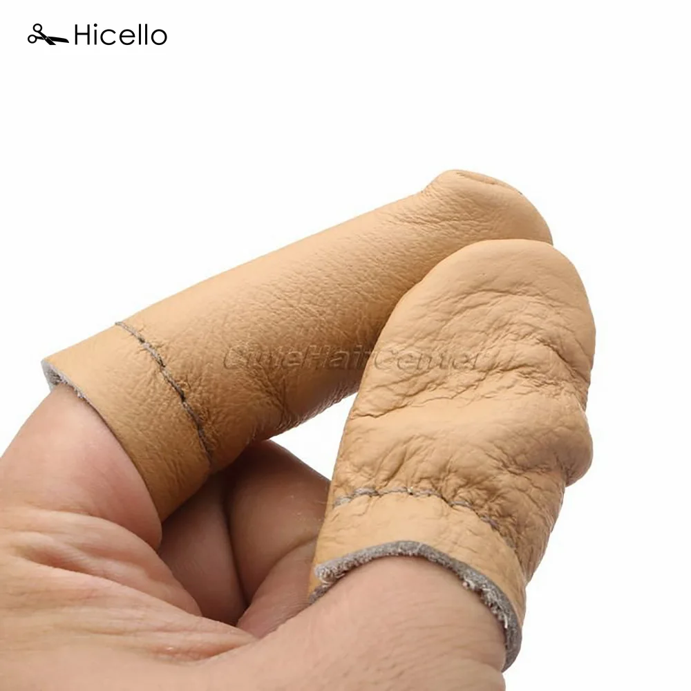 

5 Pairs Thumb Index Thimble Finger Protector Leather Needle Felting Guard Hand Craft Embroidery Needlework Accessory Hicello