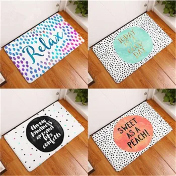 

Homing New Arrive Door Mats for Entrance Door Character Colorful Words Pattern Carpets Living Room Dust Proof Mats Home Decor
