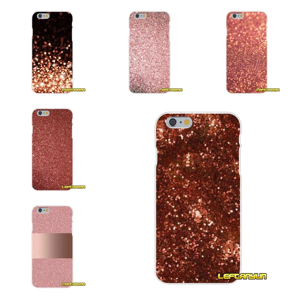 Goede Voor Xiaomi Redmi 3 3 s 4A 5A Pro Mi4 Mi4C Mi5S Mi6X Mi Max2 Note 3 4 5A Rose goud glitter sparkles print Siliconen Soft Phone Case