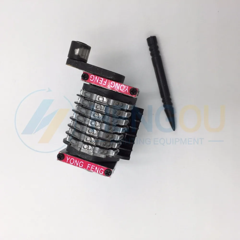 

2 pieces Heidelberg GTO46 GTO52 7 digits numbering machine Horizontal printing numbering machine