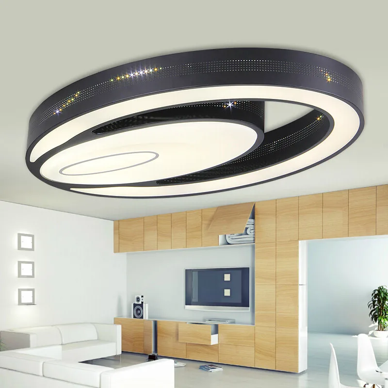 Modern eye shape Iron led ceiling lights fixture home deco living room