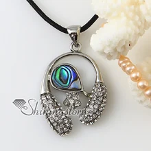 Перец чили цветок оливкового Радужный Галиотис устричные раковины с серебряным покрытием ожерелья и подвески со стразами 2013 Дешевые ювелирные изделия