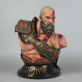 

GOD OF WAR Kratos 1/3 Half-Length Photo Or Portrait Coloured Plate Sculpture PVC Action Figure Collection Model Toy L3050