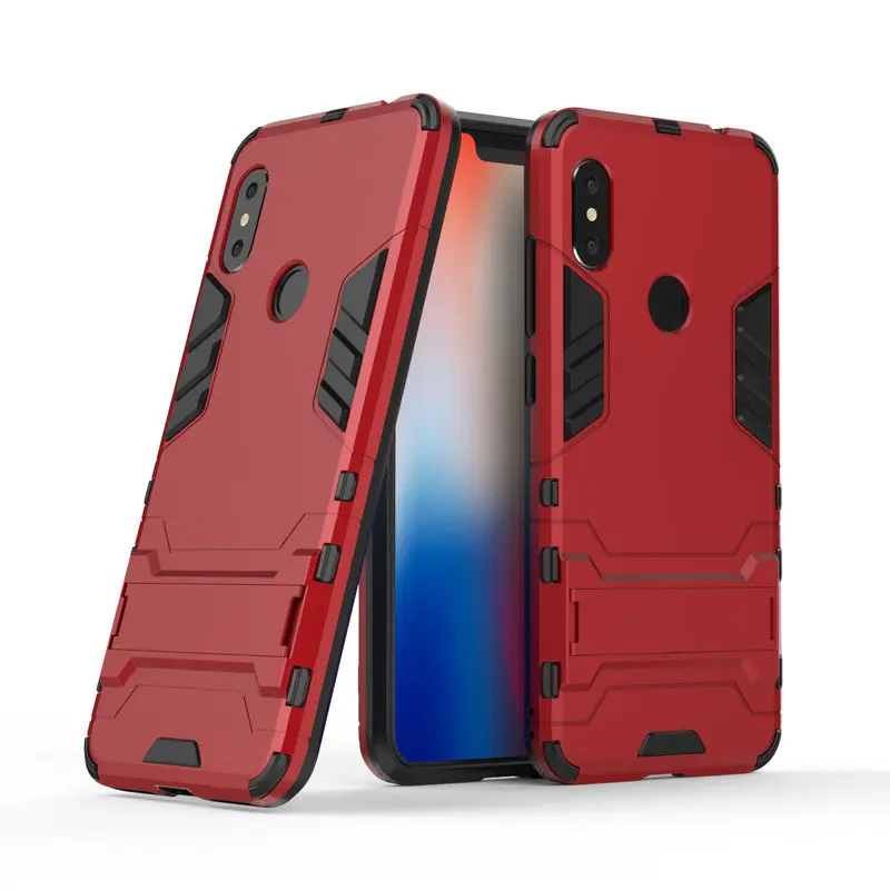 Защитный противоударный чехол для Xiaomi Redmi Note 6 Pro 3D Shield PC + силиконовый телефона