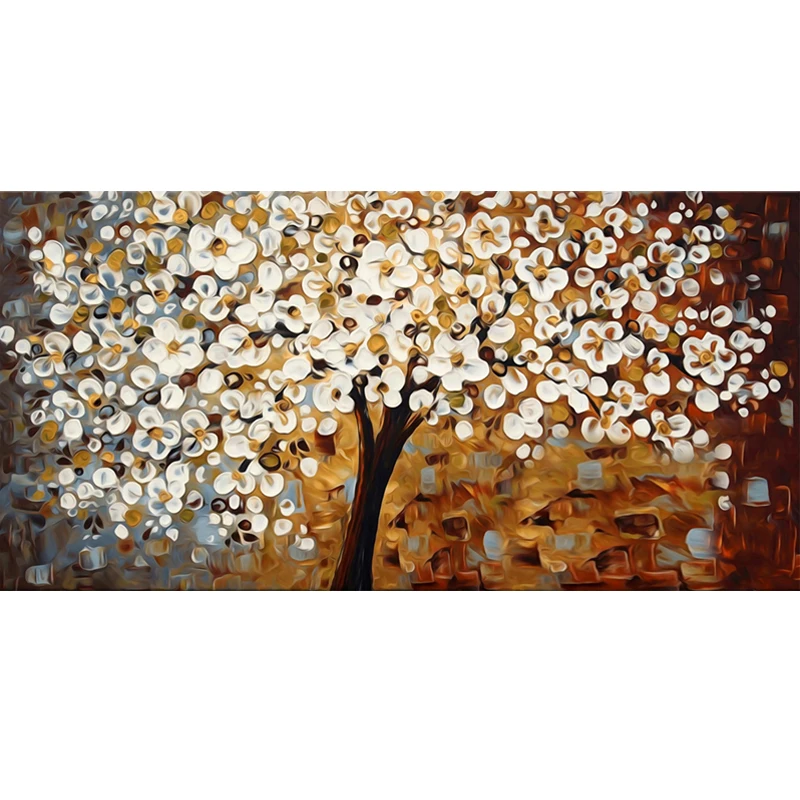 New 5D Diamond Embroidery Kits Cross Stitch Tree Full Diamond Painting