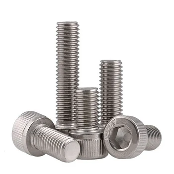 

50Pcs M1.6 M2 M2.5 M3 M4 DIN912 304 Stainless Steel Hexagon Socket Head Cap Screws Hex Socket Screw