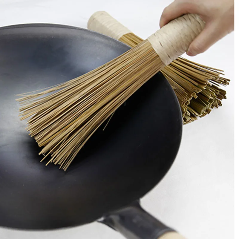 Buy Wok Pot Bamboo Brush Stir Cleaning Whisk 12inch