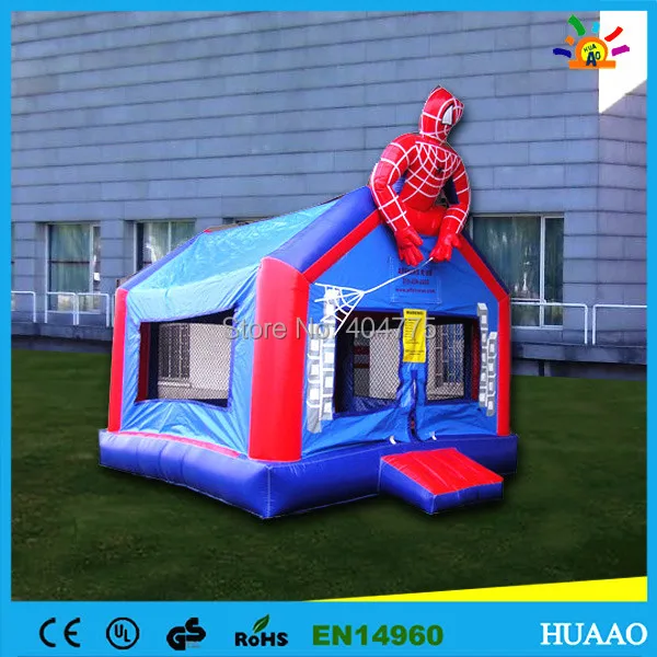 

Commercial spiderman inflatable jumping bouncer castle with free blower