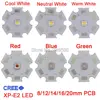 Diode émetteur LED haute puissance Cree 5W XPE2 XP-E2 sur PCB 8mm/ 12mm/ 14mm/ 16mm/ 20mm, blanc neutre/blanc chaud/blanc froid rouge bleu ► Photo 1/6