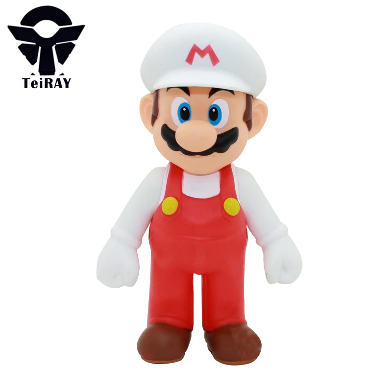 Anime Super Mario Bros Cappello Bianco Mario mini action figure in plastica  modello giocattolo bambola giocattoli per bambini regalo di compleanno  freeshipping al minuto 5\