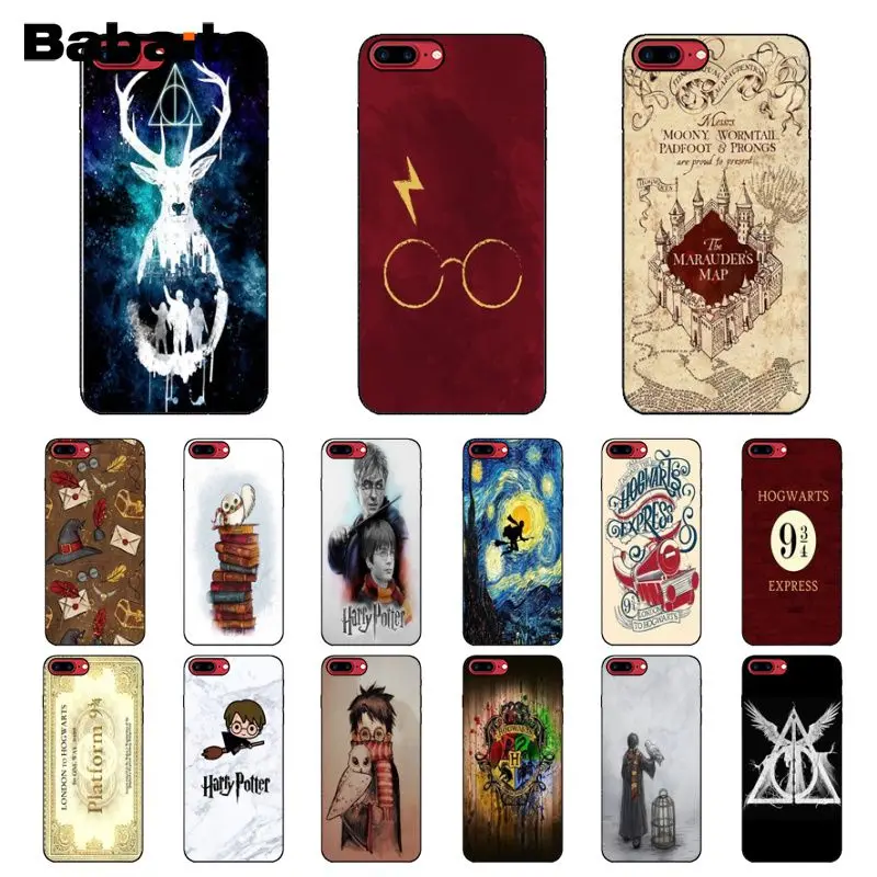 Babaite Harry Potter Hogwarts Soft Silicone TPU Phone Cover for Apple iPhone 8 7 6 6S Plus X XS MAX 5 5S SE XR Mobile Cover