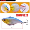 1Pcs Winter Ice Fishing Lure  75mm 18g Sinking VIB vibrating Artificial Hard Bait with Lead Inside Sea Wobblers Fishing Tackle  ► Photo 2/6