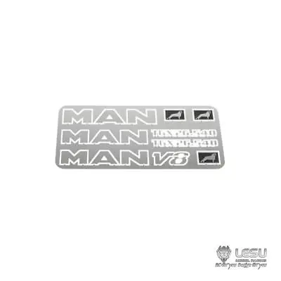 LESU MAN V8 gtx26 540 металлический логотип для 1/14 RC тракторов грузовиков автомобилей DIY