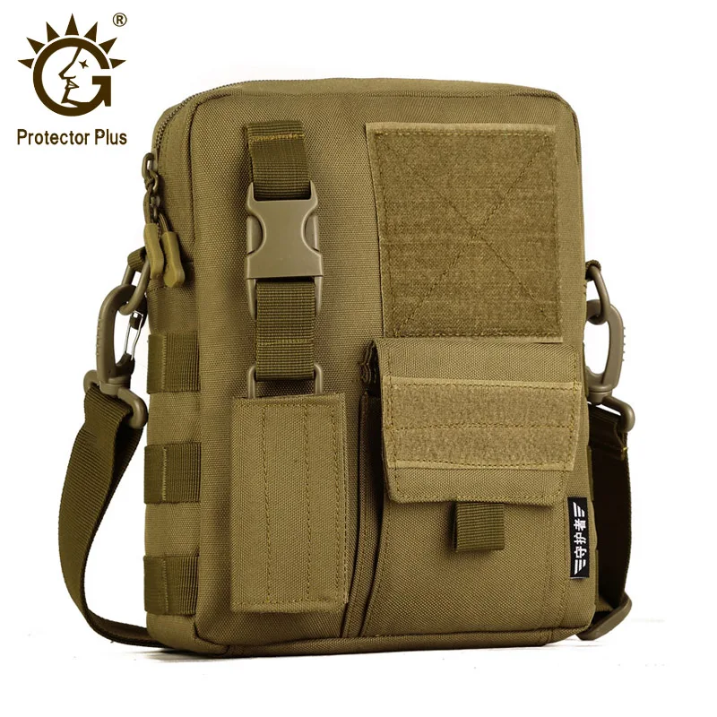 Protector Plus Men Outdoor Messenger Bags Waterproof Nylon Tactical