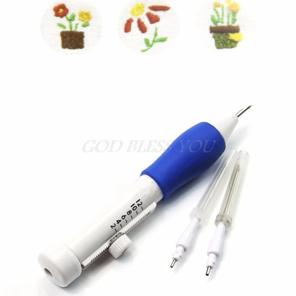 

DIY Punch Needle Set Embroidery 3 Needles 2 Threaders ABS Plastic Craft Tools DIY Embroidery Needle Tool Set Drop Ship