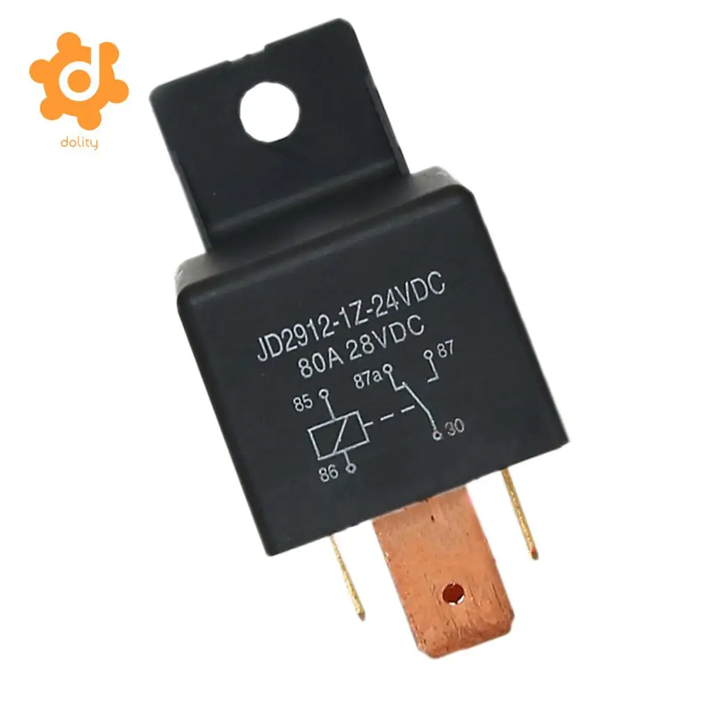 2 шт. JD2912 1Z 24VDC автомобиля DC28V 80A 5Pin переключатель Однополюсное двухпозиционное