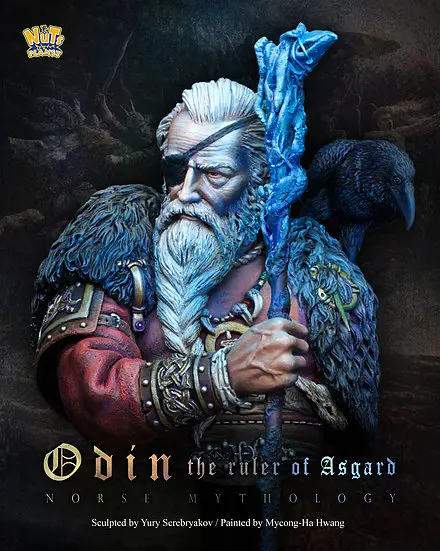 

1/10 Odin the ruler of Asgard Resin Figure Bust GK Magic role Film theme Uncoated No colour