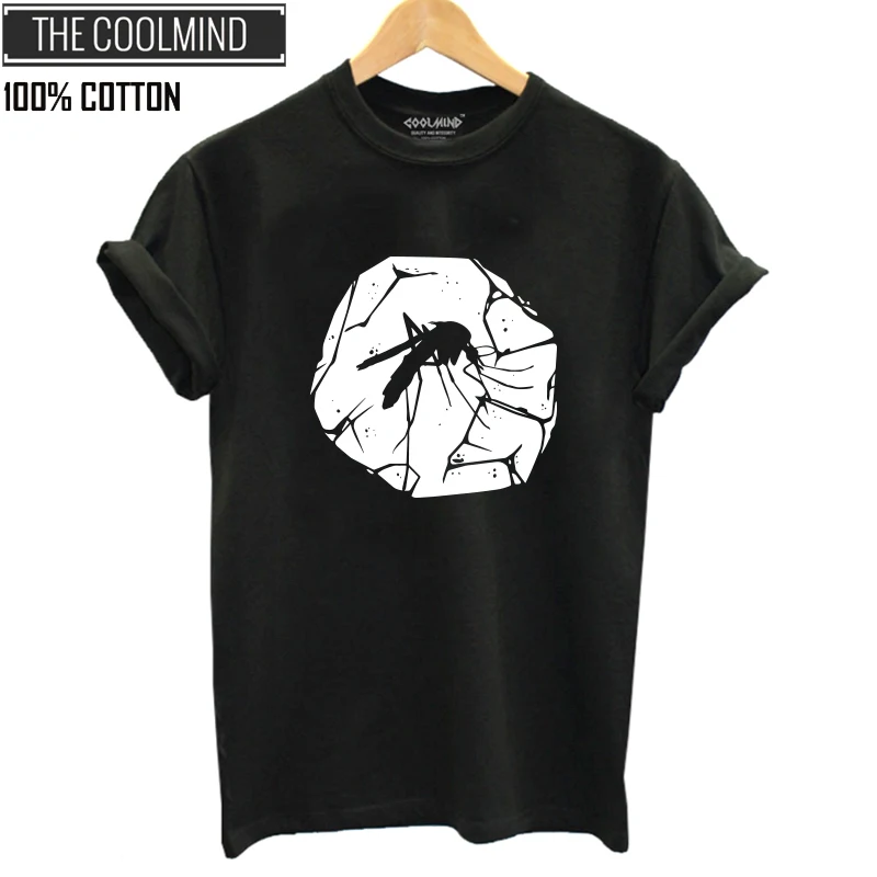 

COOLMIND QI0252B 100% cotton loose cool women T shirt casual short sleeve summer Tshirt women summer fashion t-shirt tee shirts