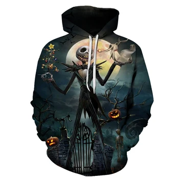 

Halloween 3d Hoodies Men Women Sweatshirts Unisex Hoodies Skull Comic Tracksuits Novelty Streetwear Casual Fashion Coats Brand