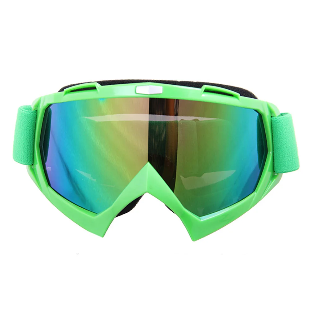 HEROBIKER уличные ветрозащитные очки лыжные очки пылезащитные снежные очки для мотокросса внедорожные защитные очки для скоростного спуска T815-7 для женщин - Цвет: Зеленый
